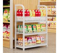 FOELANNE Le verdure, Espositore for snack impilabile a 3 strati con ganci e cestino inferiore 89x50 cm/35x19,7 pollici