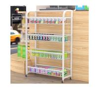 FOELANNE Le verdure, Scaffale espositivo multistrato con ruote for snack, bevande e generi alimentari multicolore, diverse dimensioni