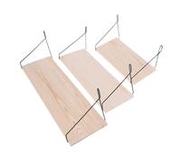 FOELANNE libreria a Muro, Set di 3 mensole portaoggetti da Parete in Legno for Libri, vasi di Fiori, portaoggetti da Appendere