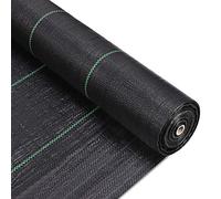 FOELANNE Membrana per Il Controllo delle Erbacce, Tessuto barriera Anti-Erbacce for Copertura del Terreno, Nero, Dimensioni Multiple(1mx180m/3.3ftx590ft)