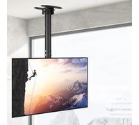 FOELANNE montaggio televisivo a parete, Supporto telescopico regolabile for TV a soffitto e a parete for TV a schermo piatto da 37-85 pollici, colore nero