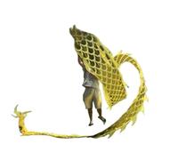 FOELANNE Nastro per Danza del Drago, Nastro Dragon Dance con Corda da 1,2 m in Diverse Dimensioni(Length 6m/20ft)