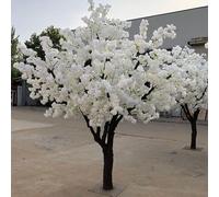 FOELANNE Piante Interne, Confezione da 1 Set di Alberi di ciliegio Artificiali, Decorazione for Interni ed Esterni, Diverse Misure(001,1.2x1m/3.9x3.2ft)