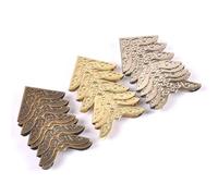 FOELANNE Protezione Angoli retrò, Angoli for Libri in Metallo Multicolore da 20 Pezzi for Scrapbooking 30x30mm(Mix)