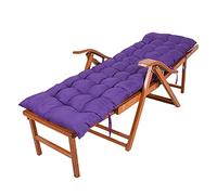 FOELANNE Sdraio pieghevole in bambù, Poltrona reclinabile pieghevole in bambù regolabile con braccioli e cuscino poggiatesta multicolore(Purple)