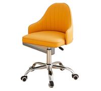 FOELANNE Sedia da ufficio in pelle PU | Salone multicolore for l'home office: posti a sedere for l'uso tutto il giorno(Yellow)