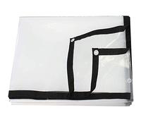 FOELANNE Telone Impermeabile, Telone Impermeabile Trasparente con Occhielli, Diverse Dimensioni(4x9m)