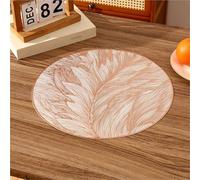 FOELANNE un pasto d'oro, 6 tovagliette rotonde in PVC 38 cm multicolore(Rose Gold)