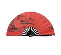 FOELANNE ventilatore a mano di bambù, Ventaglio pieghevole Tai Chi Kung Fu for spettacoli di danza, cosplay, matrimoni, oggetti di scena multicolore(Color 05)