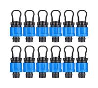 Foemey 12 tappi terminali per tubi per irrigazione a goccia da 1/2 pollici, universale, compatibili con tubi a nastro antigoccia da 16-17 mm