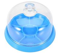 Foemey 6 slot per orologio antipolvere copertura con vassoio orologio movimento strumento di riparazione strumenti gioielli protezione di ricambio orologiaio strumento di riparazione, Blu e