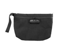Foemey Borsa per soldi con serratura, 28 x 19 cm, per riporre i soldi, borsa a prova di odore con cerniera per contanti, depositi bancari, Grigio