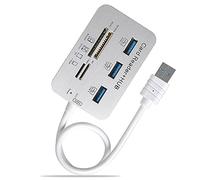 Foemey USB HUB 3.0 USB Splitter 3 Porte Extensor Multi USB Extension Multiplo 3 0 Hub Lettore di Schede SD USB3.0 Expander per PC