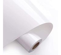 Foeska Vinile Termoadesivo per Tessuti 30.5×300 cm,Pellicola per Plotter in Vinile a Trasferimento Termico,Facile da Tagliare e Eliminare,Vinile Permanente per T-Shirt