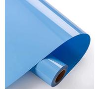 Foeska Vinile Termoadesivo per Tessuti 30.5×300 cm,Pellicola per Plotter in Vinile a Trasferimento Termico,Facile da Tagliare e Eliminare,Vinile Permanente per T-Shirt…