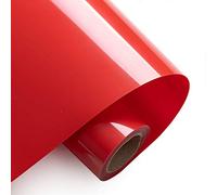 Foeska Vinile Termoadesivo per Tessuti 30.5×300cm,Pellicola per Plotter in Vinile a Trasferimento Termico,Facile da Tagliare e Eliminare,Vinile Permanente per T-Shirt