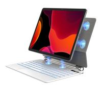 Foeytaody Custodia per tastiera per Samsung Galaxy Tab S9 FE 10.9 '' Supporto a sbalzo con Multi-Touch Trackpad S Pen Holder Display LCD Tastiera magnetica retroilluminata per Galaxy Tab S9/S8/S7 da