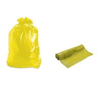 FOFO 350 PZ. Sacchetti IMMONDIZIA Colore Giallo CM.70x110 per Raccolta DIFFERENZIATA