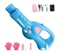 Fog Bubble Machine - Bubble Fog Wand, bubbles machine for kids, Rechargeable Automatic Fogs Game, Bubbles Machines with Lights and Music for Kids Party Beach Summer Indoor Stage Event