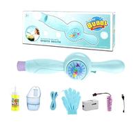 Fog Bubbles Wand - Elastic Rechargeable Toy | Colorful LED Lights, Mist Bubble Machine With Bouncing Gloves And Atomizer For Kids Age 3+ For Summer Beach Parties Birthdays And Outdoor Fun Set