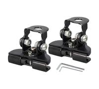 Fog Light Mount Kit, Pod Lamp Bracket System, Adjustable Steel Lighting Holder Set, Heavy Duty Vehicle Clamp Kit, Off Road Work Light Support, Car Hood Pillar Truck Bus Tractor Installation Use