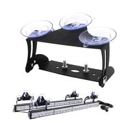 Fog Light Mounting Brackets Bumper - Strip Light Mounting Bracket, Led Work Lights Mount Bracket, Suction Cup Warning Lights Support Frame | Strip Lightt Mountings Shelf For Warning Lightt