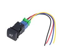 Fog Switch | 12V LED Car Accessory with 5 - Pin Harness | ABS Material for Auto Modification/Electrical Control/Vehicle Upgrade | IP67 Weather - Protected, 100000 Uses