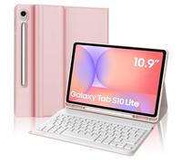 FOGARI Custodia con tastiera per Samsung Galaxy Tab S10 Lite AI Tablet, rosa chiaro