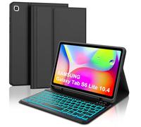 FOGARI Custodia Retroilluminata Tastiera per Samsung Galaxy Tab S6 Lite 2020 10,4", Tastiera Bluetooth Staccabile QWERTY Italiana per Samsung S6 Lite 10,4", Smart Cover Supporta Auto Wake/Sleep, Nero