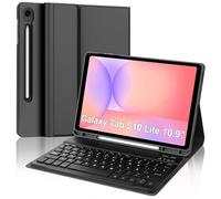 FOGARI Custodia tastiera per Samsung Galaxy Tab S10 Lite 10.9"/S10 FE/S9 FE 10.9", spagnolo Ñ tastiera Bluetooth per tablet Samsung S10 Lite 10.9" 2025, nero