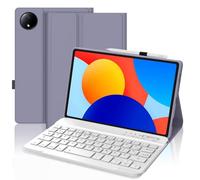 FOGARI Custodia tastiera per Xiaomi Redmi Pad SE 8.7 pollici 2024, layout QWERTZ tedesco, custodia tastiera con magnetico rimovibile Bluetooth per Xiaomi Redmi Pad SE 8.7" 2024, lavanda lilla