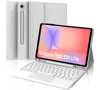 FOGARI Tastiera con Touchpad per Samsung Tab S10 Lite/S10 FE/S9 FE 10.9", custodia per Galaxy Tab S10 Lite con spagnolo Ñ tastiera Bluetooth con Trackpad per tablet Samsung S10 Lite/S10 FE, grigio
