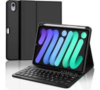 FOGARI Tastiera Coperchio Bluetooth per iPad Mini 7 Generazione 8.3" 2024 - Con Slot a Penna, Italiano QWERTY Tastiera Ergonomica Portatile Magnetica Staccabile per iPad Mini 6a/7a Gen 8.3" (Nero)