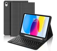 FOGARI Tastiera Custodia per iPad di 10° generazione 2022 10.9''/11° generazione A16 2025 11'' QWERTZ tastiera magnetica tedesca rimovibile per iPad 11°/10° Gen, nero