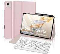 FOGARI Tastiera per Honor Pad X9a WiFi Tablet 11.5 Pollici 2025, Custodia per Honor Pad X9 Pro 2025, AZERTY Francese Tastiera Magnetica Bluetooth Senza Fili, Rosa