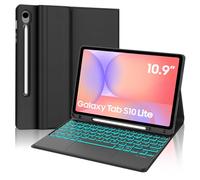 FOGARI Trackpad Tastiera per Samsung Galaxy Tab S10 Lite AI Tablet 10.9" 2025/S10 FE, Illuminazione Tastiera Senza Fili Rimovibile Multi Touch Trackpad Bluetooth con Custodia Sottile Nero