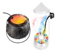 Fogger Mist Maker Spruzzatore per streghe per Halloween, macchina per fumo, nebulizzatore a ultrasuoni, macchina per nebbia, fontana per Halloween, decorazione per esterni
