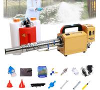 Fogger termico a getto di impulso portatile, spruzzatore agricolo a doppio serbatoio 15L, motore 96cc con avviamento elettrico, gamma 30-50m, disinfezione e raffreddamento efficienti per aziende agric