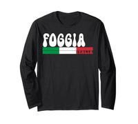 FOGGIA City Italia Vintage Bandiera Italia per Gli Amanti dei Viaggi Maglia a Manica