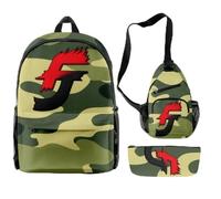 FOGIMEIGB Furious Jumper Zaino 3 Pezzi Set Harajuku Crossbody Bag Casual Fashion Pencil Bag, A18, Taglia unica