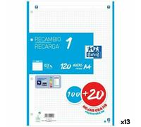 Fogli a griglia Oxford A4 120 Fogli [13 Unità]