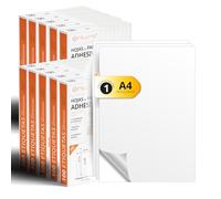 Fogli A4 di Etichette Adesive Bianche, Crea i tuoi Adesivi Personalizzati per qualsiasi Superficie, Carta A4 Adesiva Sicura, Etichetta Adesiva per Stampare - Ofituria (1 per foglio, 1000 fogli)