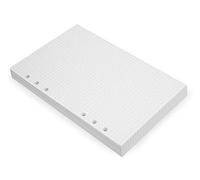 Fogli A5 per Taccuini a 6 anelli - Colore Avorio, Fogli Sciolti, Ricariche di Carta A5 Compatibili con Filofax, 6 Fori, 200 Pagine 100 fogli bianche a Punti -21x14.2cm