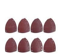 Fogli abrasivi, 40 pezzi, triangolari, 11 fori, floccati, grana 60-800, per levigatrice palmare Bosch Psm 100a