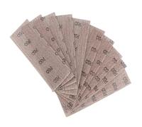 Fogli abrasivi in rete, Dischi abrasivi antipolvere con gancio e anello, grana 80-400, for levigatura a secco del legno, 198x70 mm, confezione da 50(20pcs,400)