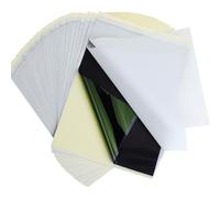 Fogli Carta per trasferimento di tatuaggi,50 pcs Tattoo Transfer Paper A4 Carta per stencil per tatuaggio Carta per trasferimento di stencil termica per tatuaggi Carbon Tracing Paper