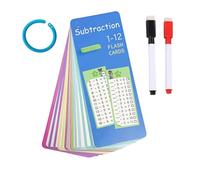 fogli carte educative, gioco di apprendimento scolastico, regalo giochi per bambini dai 5 anni in su, per imparare a calcolare, tabelline (C1, One Size)