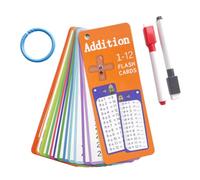 fogli carte educative, gioco di apprendimento scolastico, regalo giochi per bambini dai 5 anni in su, per imparare a calcolare, tabelline (A1, One Size)