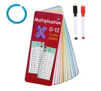 fogli carte educative, gioco di apprendimento scolastico, regalo giochi per bambini dai 5 anni in su, per imparare a calcolare, tabelline (D1, One Size)