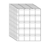 Fogli con tasche per monete - 200 tasche, protettori per monete, inserti per cartellina standard a 9 fori, 10 fogli CS03120